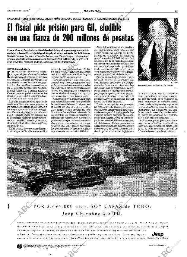 ABC MADRID 18-01-2000 página 23