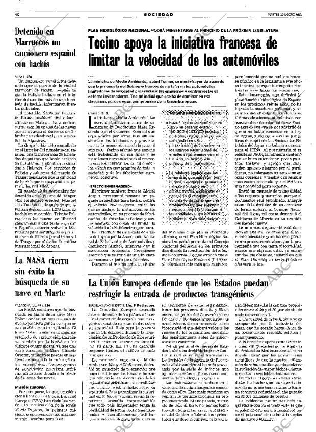 ABC MADRID 18-01-2000 página 40
