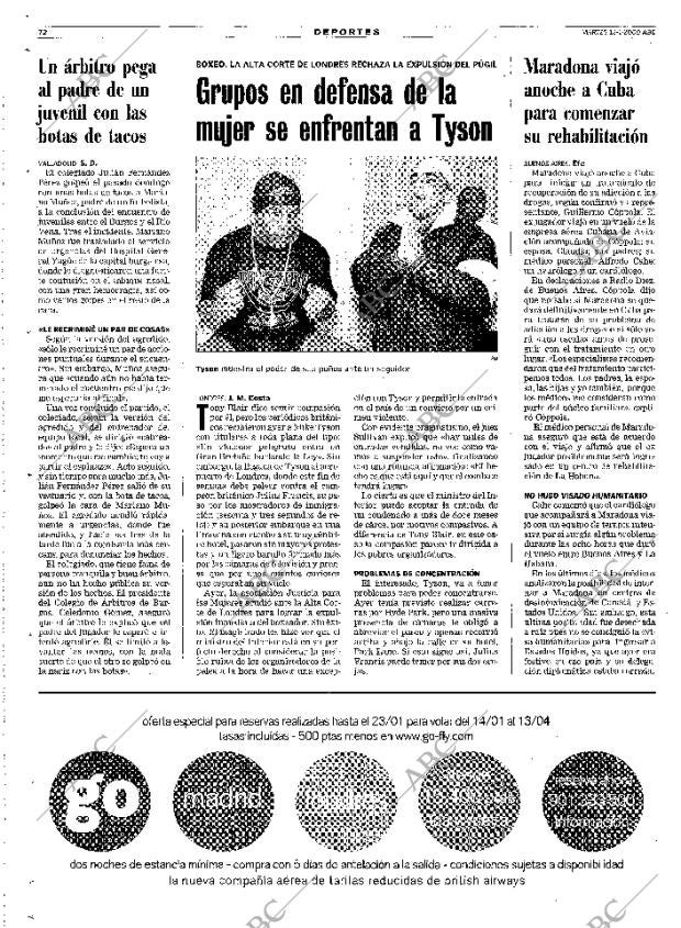 ABC MADRID 18-01-2000 página 72