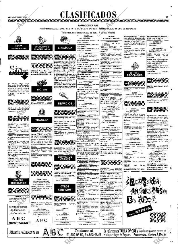 ABC MADRID 18-01-2000 página 83