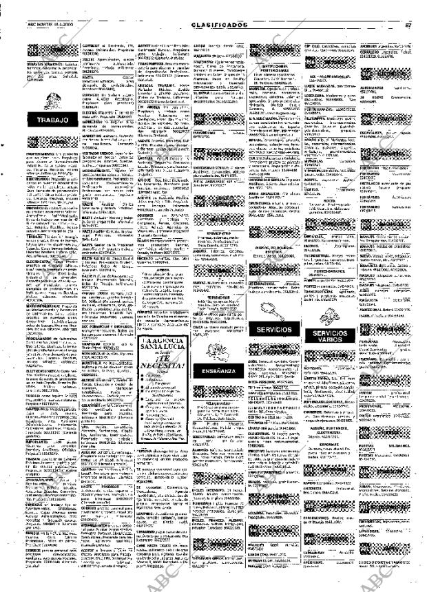 ABC SEVILLA 18-01-2000 página 87
