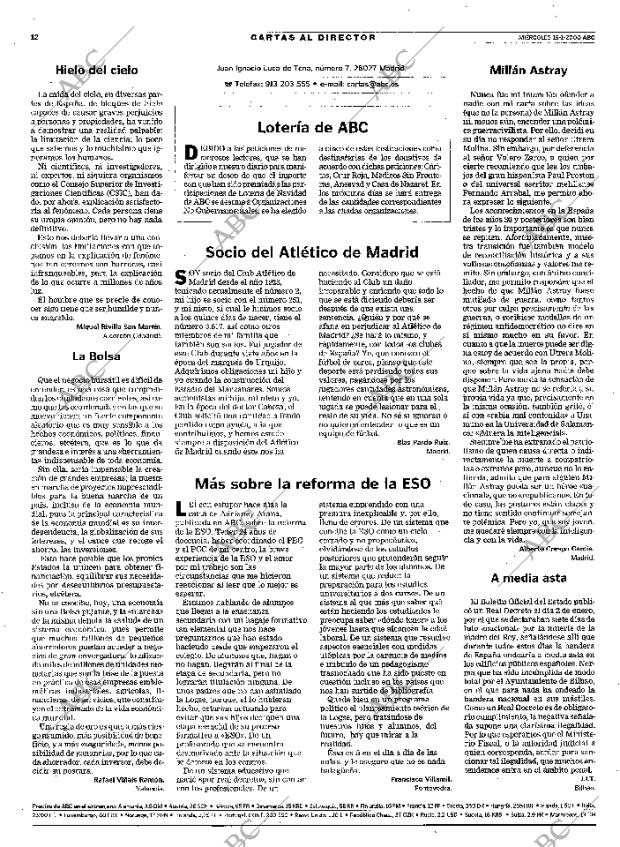 ABC MADRID 19-01-2000 página 12