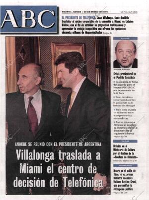 ABC MADRID 20-01-2000 página 1
