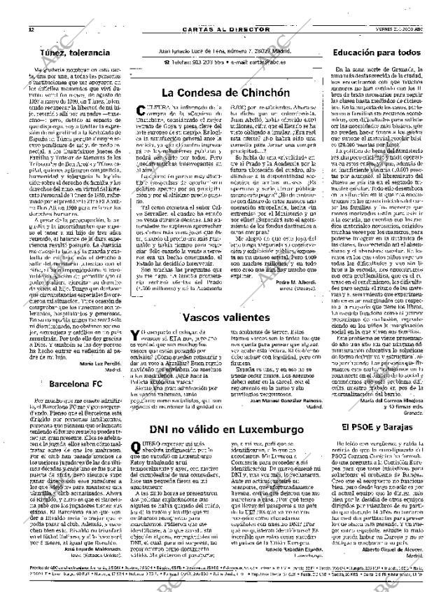 ABC MADRID 21-01-2000 página 12