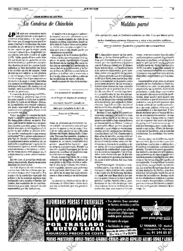 ABC MADRID 21-01-2000 página 15