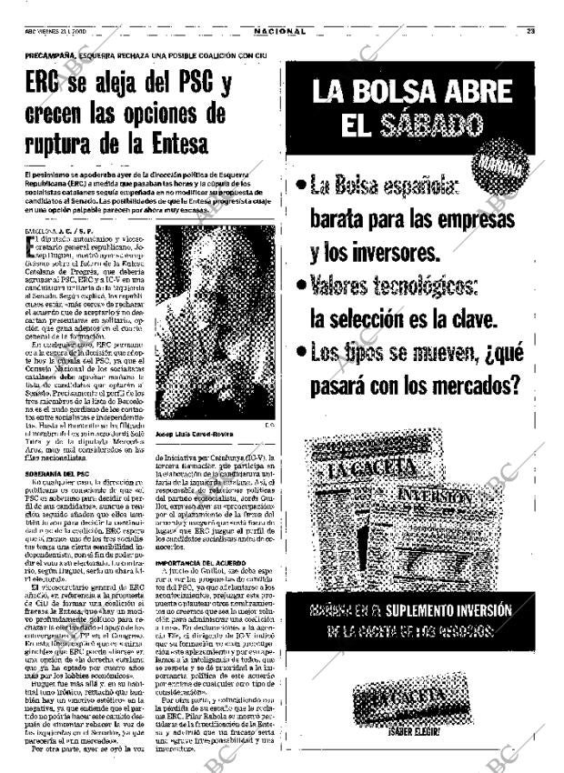 ABC MADRID 21-01-2000 página 23