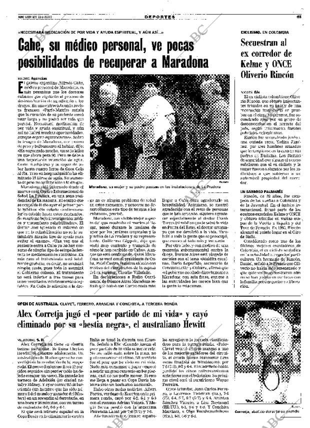 ABC MADRID 21-01-2000 página 65