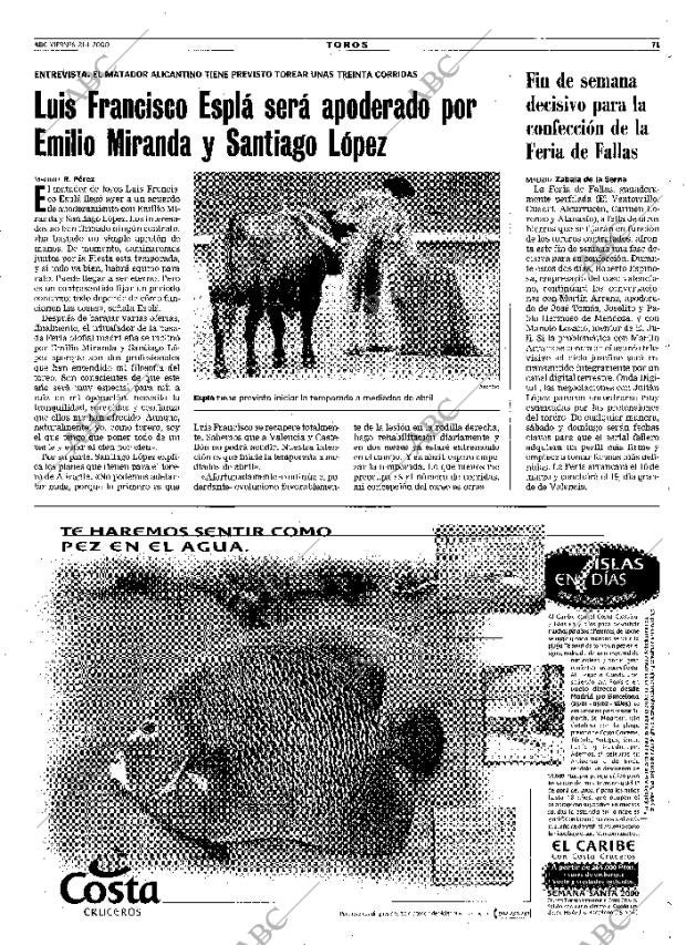 ABC MADRID 21-01-2000 página 71