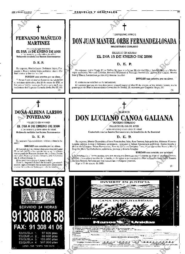 ABC MADRID 21-01-2000 página 77