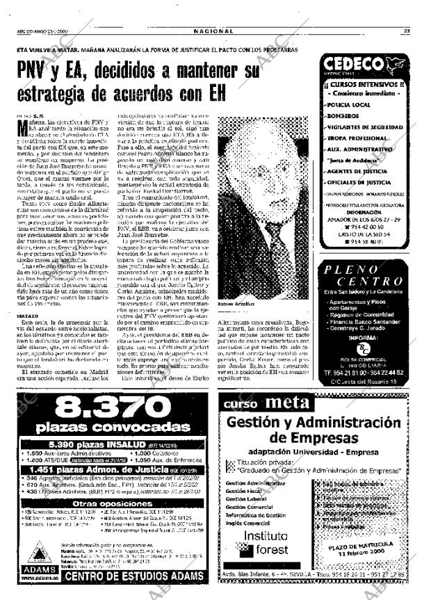 ABC SEVILLA 23-01-2000 página 23