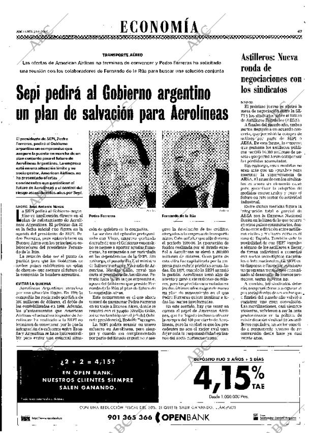 ABC MADRID 24-01-2000 página 47