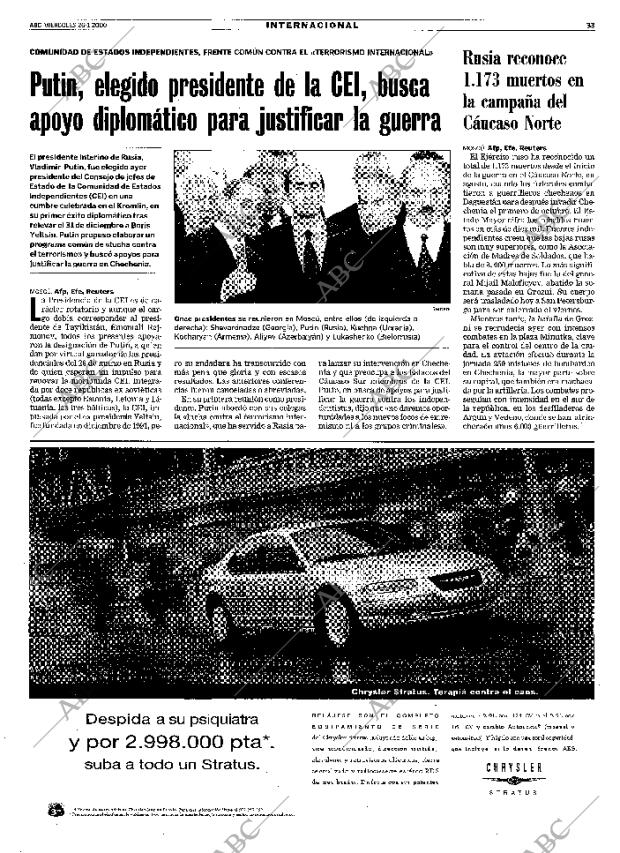 ABC MADRID 26-01-2000 página 33