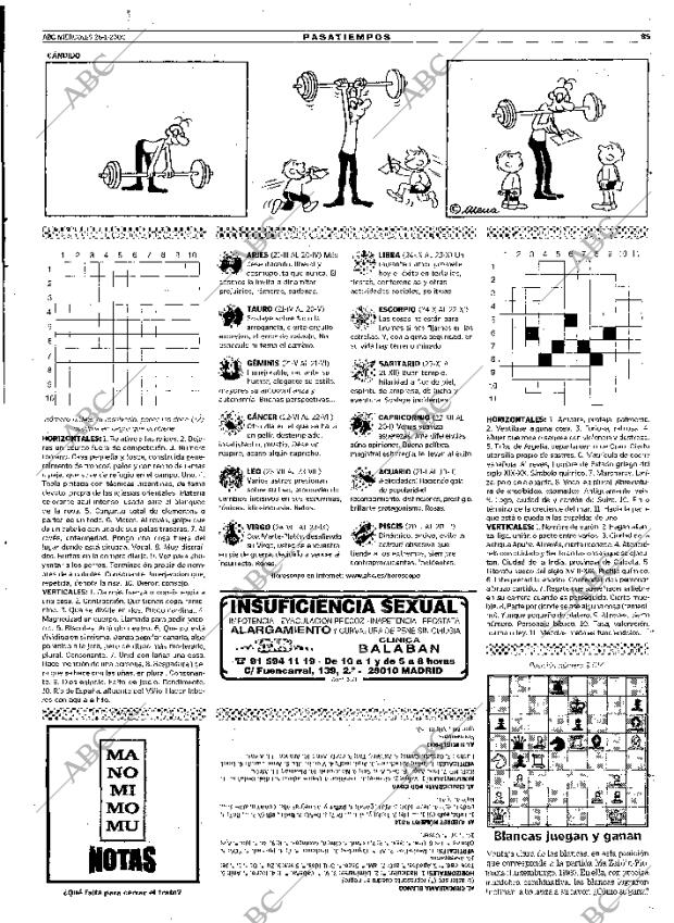 ABC MADRID 26-01-2000 página 85