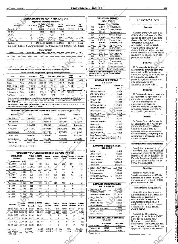 ABC MADRID 27-01-2000 página 65