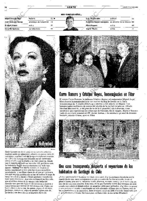ABC MADRID 27-01-2000 página 82