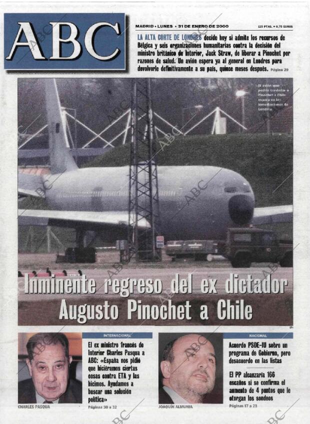 ABC MADRID 31-01-2000 página 1