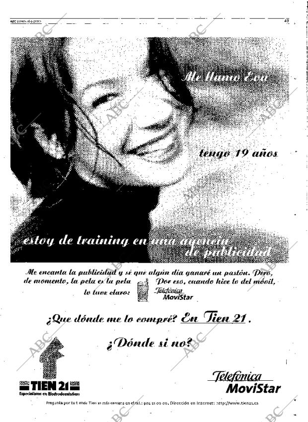 ABC MADRID 31-01-2000 página 47