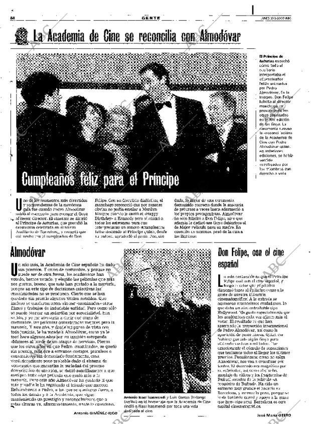 ABC MADRID 31-01-2000 página 84