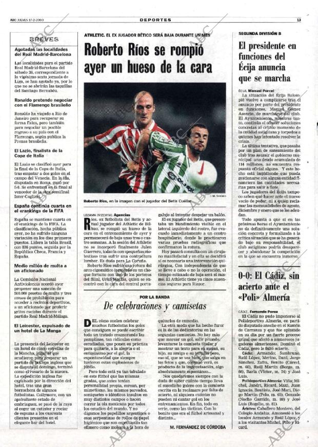 ABC SEVILLA 17-02-2000 página 113