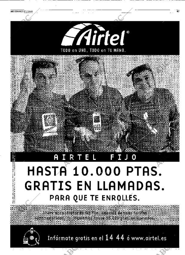 ABC MADRID 27-02-2000 página 47