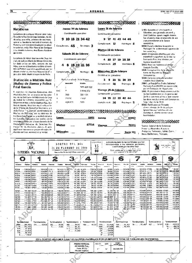 ABC MADRID 27-02-2000 página 78