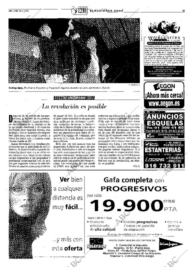 ABC MADRID 28-02-2000 página 19