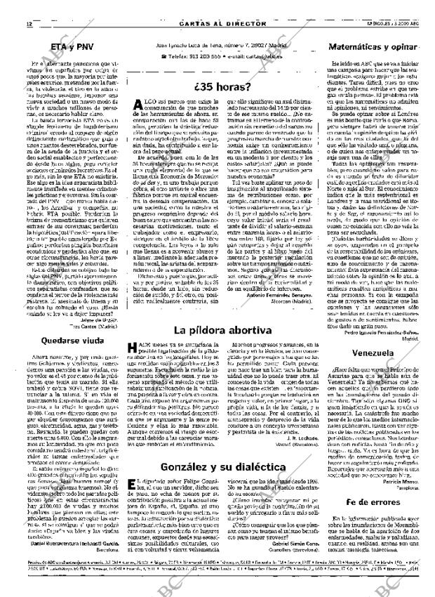 ABC MADRID 01-03-2000 página 12
