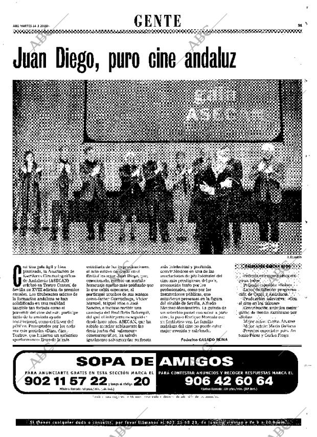 ABC SEVILLA 14-03-2000 página 91