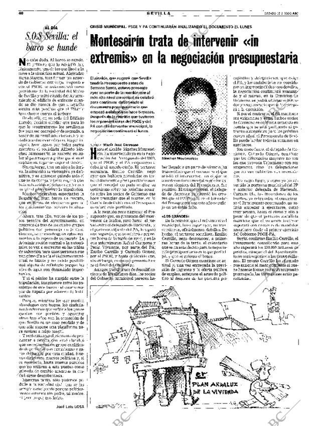 ABC SEVILLA 18-03-2000 página 40