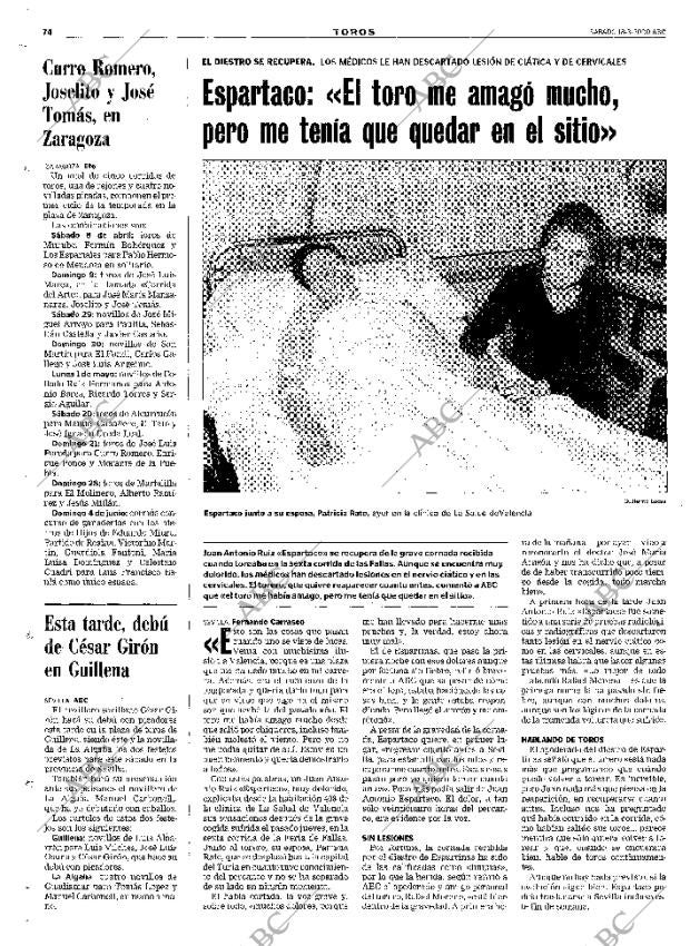 ABC SEVILLA 18-03-2000 página 74