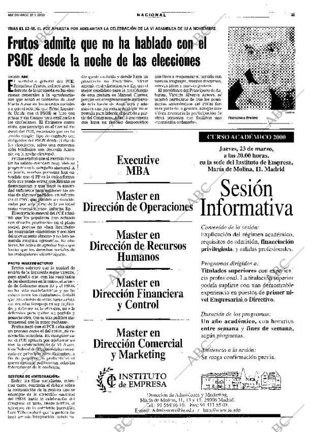 ABC MADRID 19-03-2000 página 21