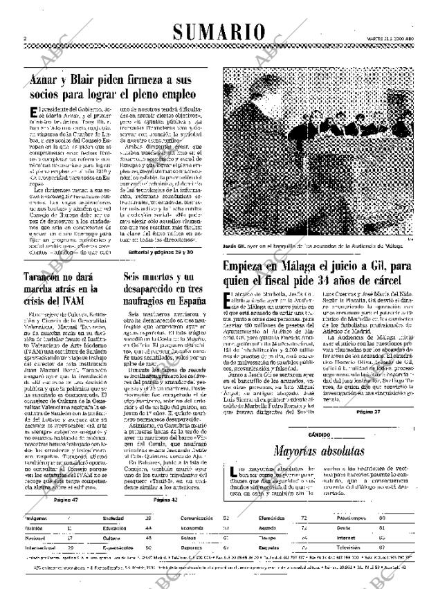 ABC MADRID 21-03-2000 página 2