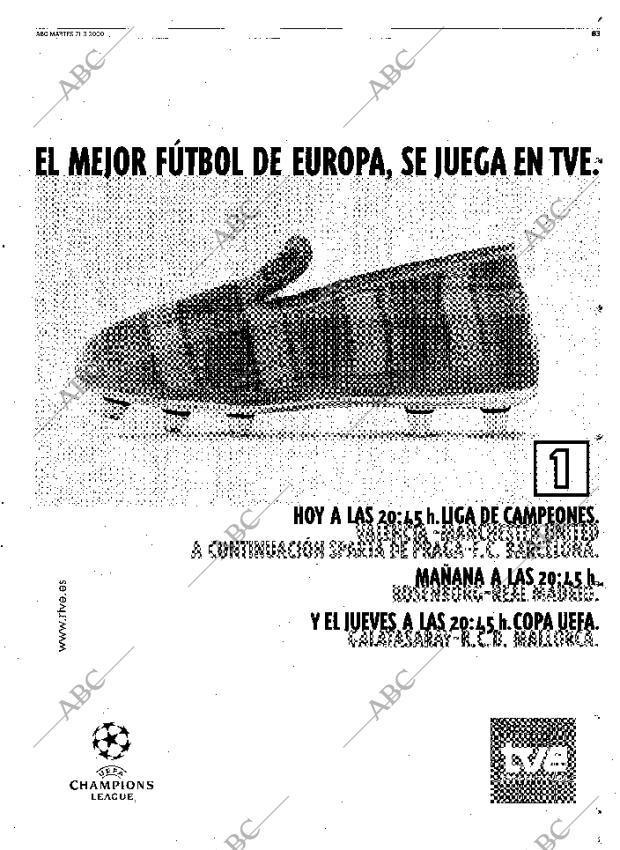 ABC MADRID 21-03-2000 página 83