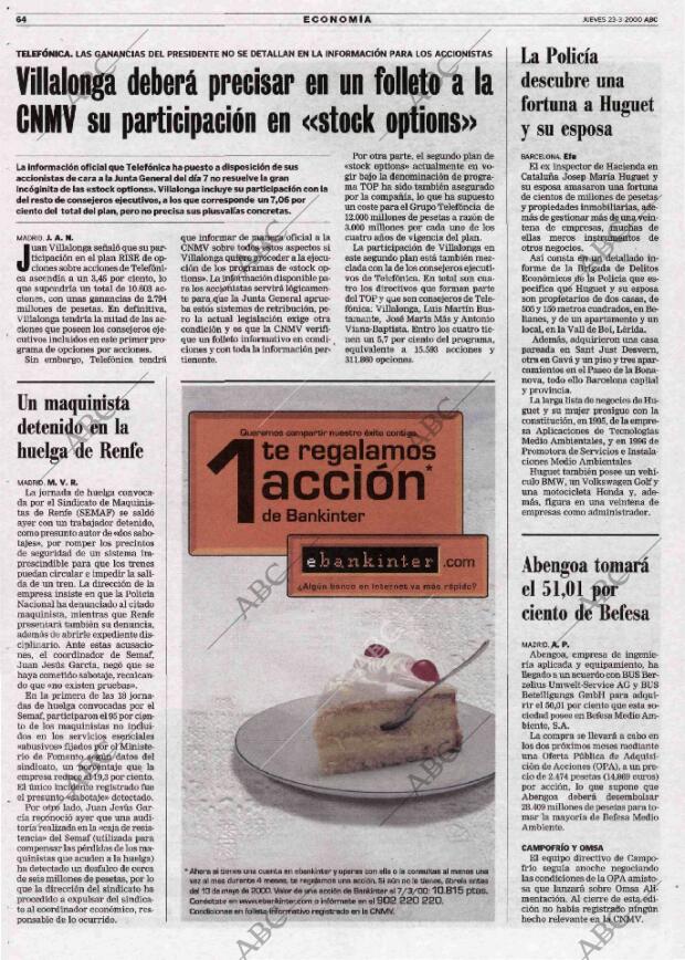 ABC MADRID 23-03-2000 página 64