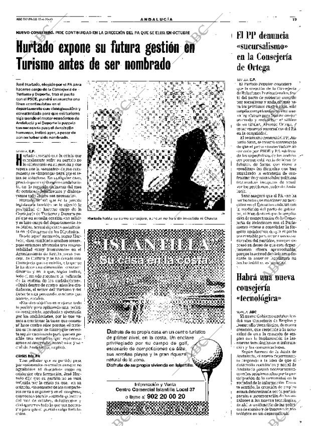 ABC SEVILLA 16-04-2000 página 73