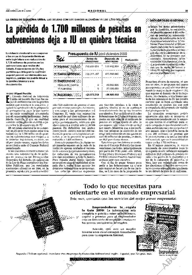 ABC MADRID 19-04-2000 página 19