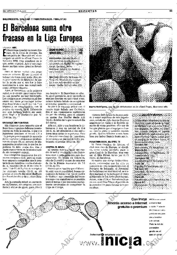 ABC MADRID 19-04-2000 página 69