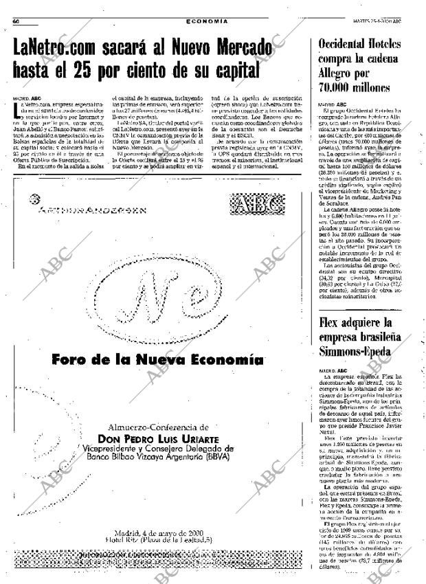 ABC MADRID 25-04-2000 página 60