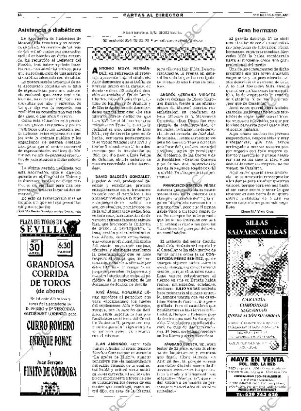 ABC SEVILLA 30-04-2000 página 14