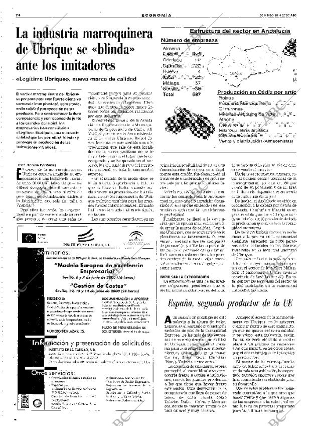 ABC SEVILLA 30-04-2000 página 74