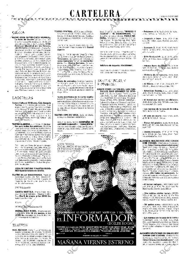 ABC SEVILLA 04-05-2000 página 74