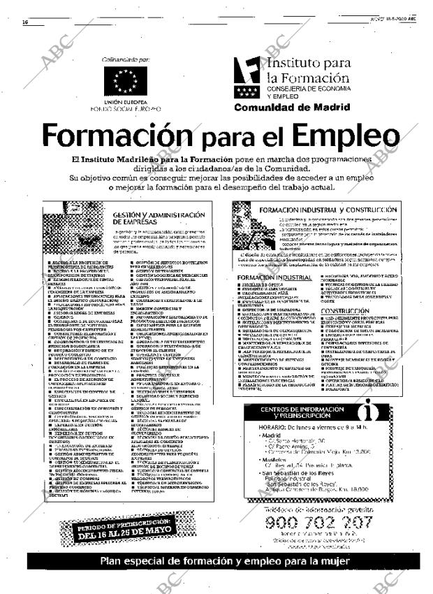 ABC MADRID 18-05-2000 página 16
