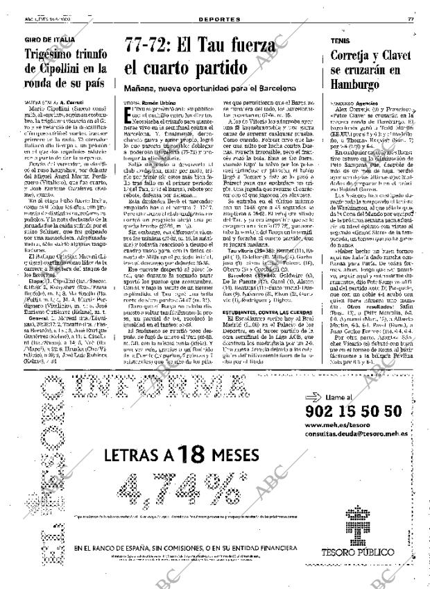 ABC MADRID 18-05-2000 página 77