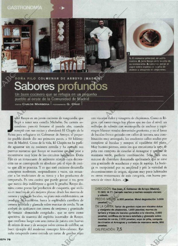BLANCO Y NEGRO MADRID 11-06-2000 página 78