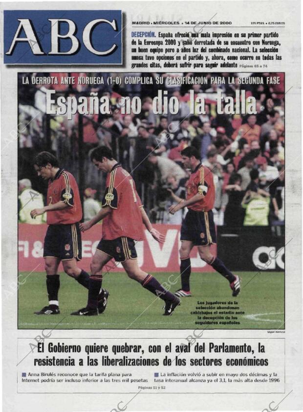 ABC MADRID 14-06-2000 página 1