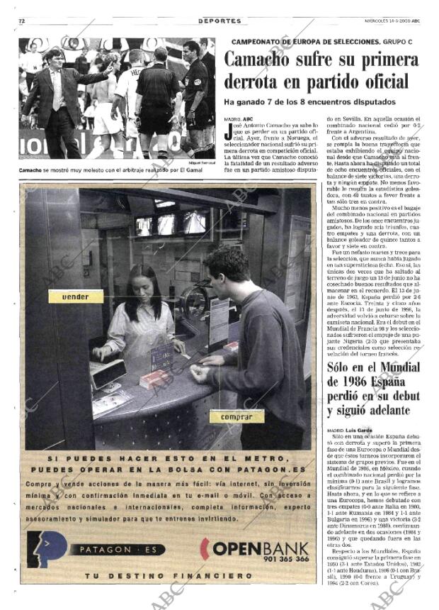 ABC MADRID 14-06-2000 página 72