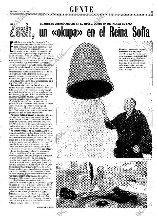 ABC MADRID 14-06-2000 página 85