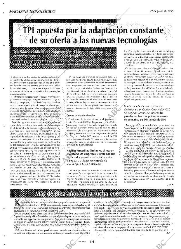 ABC MADRID 27-06-2000 página 150