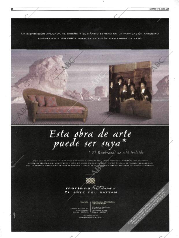 ABC MADRID 27-06-2000 página 16