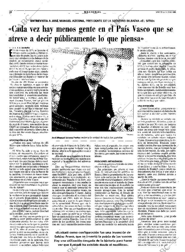 ABC MADRID 27-06-2000 página 20